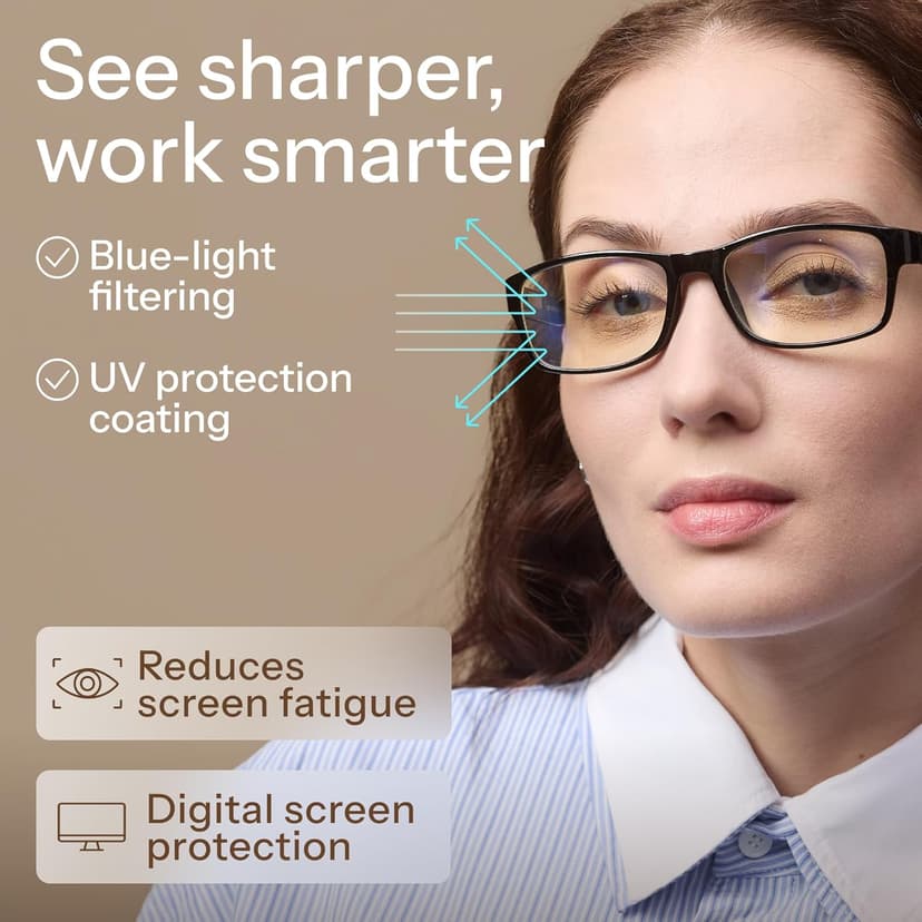 Gaoye 2.0 Professional Reading Glasses for Women for All Day - Computer Readers with Blue Light Protection - Value Pack