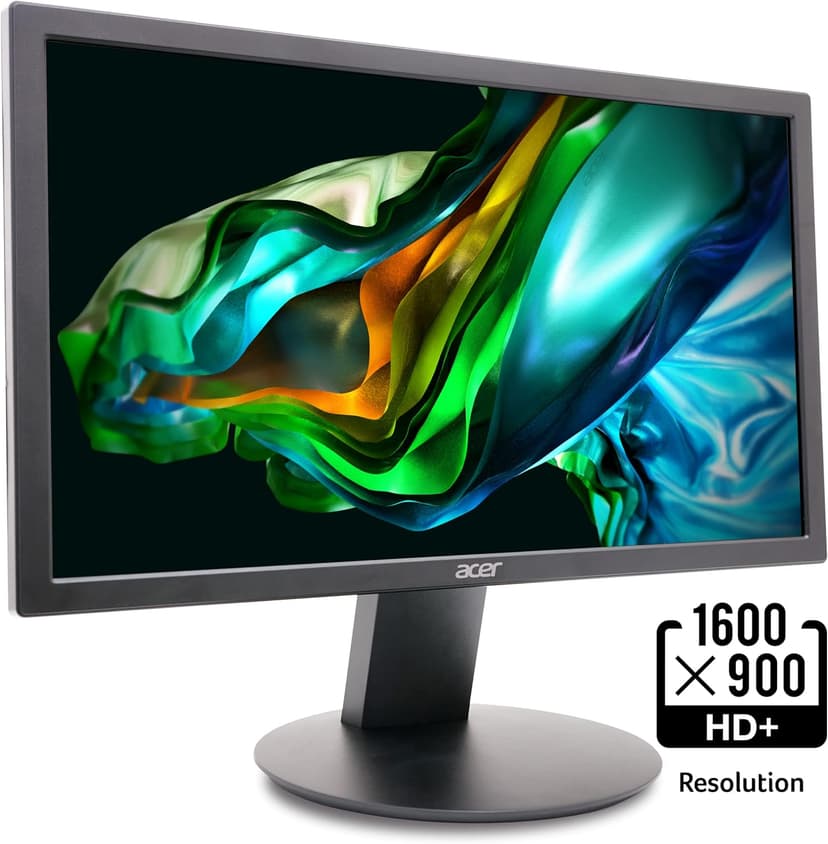 acer K202Q bi 19.5-inch Professional HD+ (1600 x 900) Monitor, 75Hz Refresh Rate, VESA Mountable, VisionCare Technologies, BlueLight Filter & Flickerless Technology (HDMI Port & VGA Port),Black
