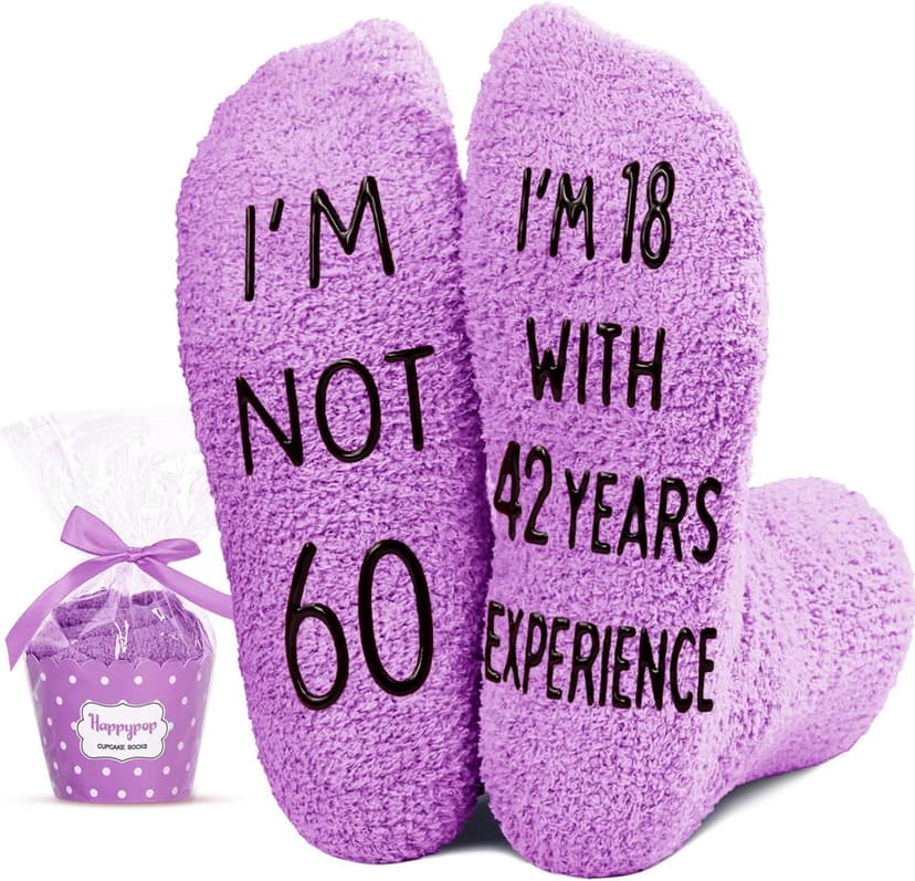 HAPPYPOP Birthday Gifts for Women - Funny Birthday Socks for Her in 50s