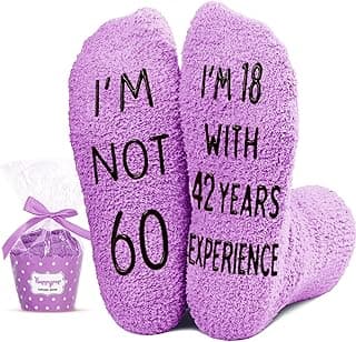 HAPPYPOP Birthday Gifts for Women - Funny Birthday Socks for Her in 50s