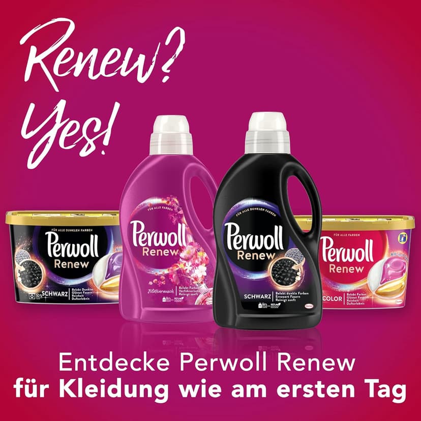 Perwoll Renew Color & Fiber - Liquid Detergent For Colors (1 x 25 Wash Loads)