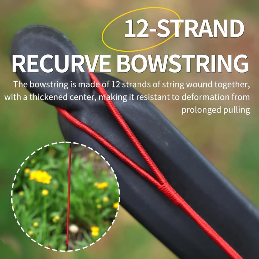 30/40LBS Recurve Bow kit Ambidextrous Takedown Bow and Arrow Set Beginner Archery Equipment Set for Shooting