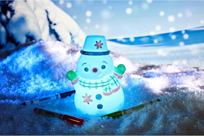 Crayola Light-Ups - Snowman, Light Up Snowman Toy, Christmas Gift for Grandkids & Kids, Reusable Coloring Craft Toy, Decoration for Indoors, Stocking Stuffers B0CRBKBZNH