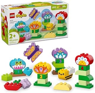 LEGO DUPLO Town Creative Garden & Flowers Building Toy Playset - Preschool Learning and Educational Flower Toy for Toddlers, Boys and Girls, Ages 2+ - Baby Gift Idea - 10444 B0DJ184XFZ
