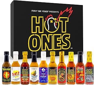 Hot Ones Hot Sauce Challenge - Season 30 - Hot Sauces Gift Sets - Variety Pack - Made with Natural Ingredients - Unique Small Batch Sampler Gift Set - 5 fl oz Bottles (10-Pack) B0GVVYMJKM