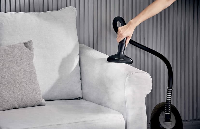 SALAV GS18-DJ Standing Garment Steamer with Roll Wheels for Easy Movement, 1.8L Water Tank for 1 Hour Continuous Steaming, Adjustable Pole for Storage, Includes Descaler Packet, 1500 watts