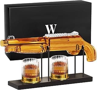 Whiskey Decanter Sets with 2 Glasses for Men Dad, The Wine Things Unique Gift for fathers day, Husband, Boyfriend, Anniversary Day Birthday Gift Ideas, Cool Drinking Accessories for Home Bar Party