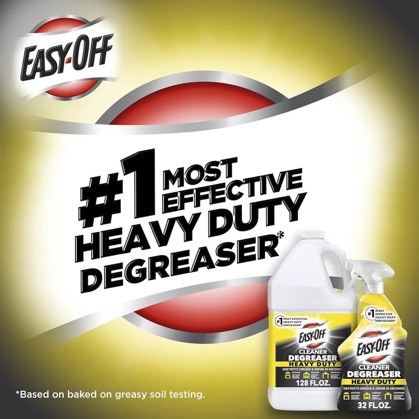 Easy Off Heavy Duty Degreaser Cleaner Spray, 32 Ounce (Pack of 2)