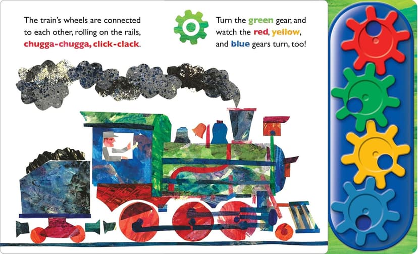 World of Eric Carle, Turn, Crank, Zoom! A STEM Gear Sound Book - PI Kids 1503735990