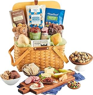 Harry & David Picnic Basket Pears, Cheese, Sausage, And Crackers Gift Basket