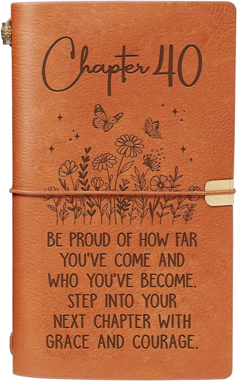40th Birthday Decorations for Women, 1986 40 Year Old Bday Gift for Friend, Sister, Wife, Mom, Turning 40 Notebook Present BeneCharm 40th Birthday Gifts Women, Chapter 40 Journal Gift for Her B0FY2F2K8G