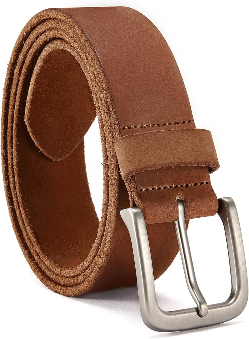 CHAOREN Full Grain Leather Belt for Men, Work Belts for Men Heavy Duty, Daily Wear for Jeans Pants