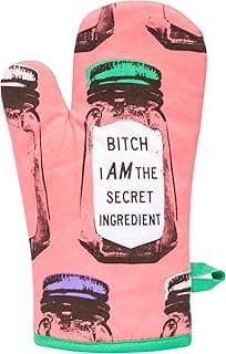Cute Oven Mitts with unique artwork, Super-Insulatted Quilting, Easy care maintenance, Kitchen gifts for women and home cooks Blue Q Oven Mitts - Cute Kitchen Accessories & Kitchen Gifts - The Secret B07M6K14GG