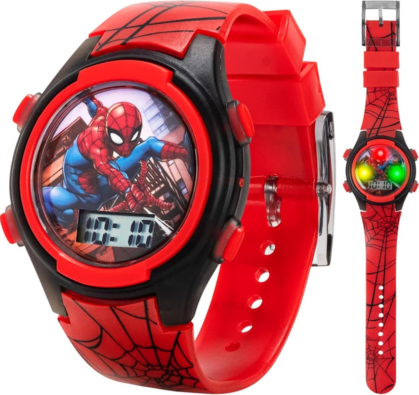 Marvel Spider-Man Kids Watches – Digital Display, Interactive Features, Adjustable Strap, Vibrant Spider-Man Graphics, Durable for Active Kids B073VBBX59