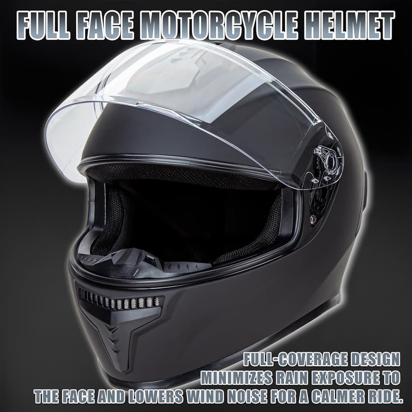 Cartman DOT Approved Motorcycle Helmet - Full Face Helmet