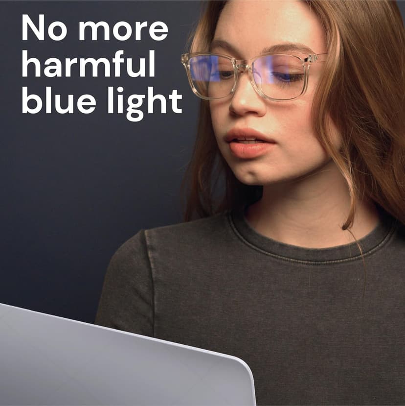 Gaoye Transparent, Clear Blue Light Glasses for Computer & Gaming - Anti UV Ray Lenses, Scratch-Resistant & Comfort Fit