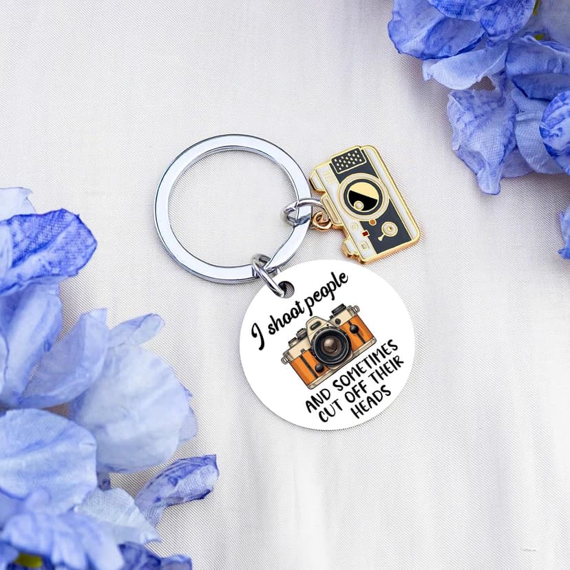 Camera Themed Gifts Camera Lover Gift for Women Men Friend Birthday Anniversary Valentine's Day Camera Keyring Photography Gifts for Photographers Funny Photographer Gifts Keychains B0FP4XK187