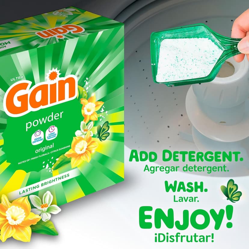 Gain Powder Laundry Detergent, Original Scent, 167 Loads, 154 OZ
