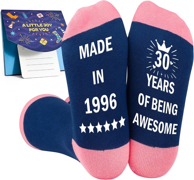 Cotton Crew Socks, Funny 30th 40th 50th 60th 70th Gifts for Mom Wife Birthday Presents Belloxis Birthday Gifts for Women, Non-Slip Cotton Socks for Her Birthday B0G7BRF3VB