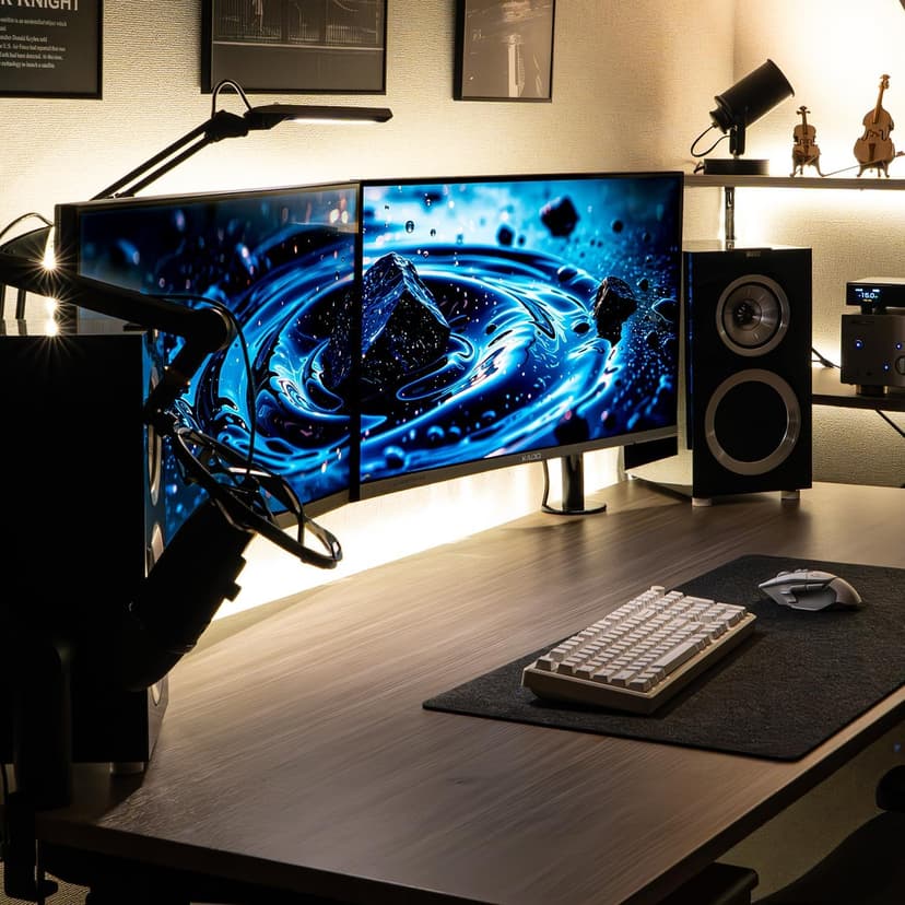 Kado Dual Monitor Setup - 2-Pack 27" 1920x1080 Computer Monitor 75Hz VESA Mount HDMI Office Gaming Hybrid Built-in Speakers (E27X Dual Series)