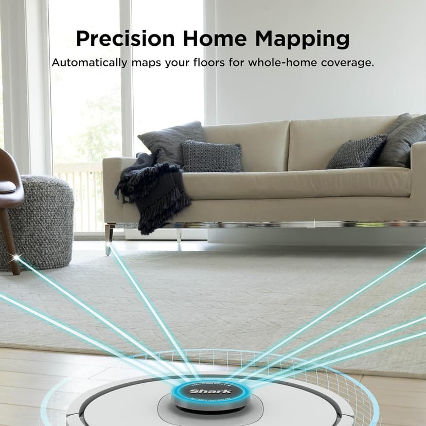 Shark AI Ultra Voice Control Robot Vacuum with Matrix Clean Navigation, Home Mapping, 60-Day Capacity, XL Self-Empty Base for Homes with Pets, Carpet & Hard Floors, Cool Grey