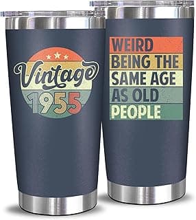 NewEleven 70th Birthday Gifts For Men Women - 1955 70th Birthday Decorations - Gifts For Men Women Turning 70-70 Year Old Gifts For Man, Woman - 20 Oz Tumbler