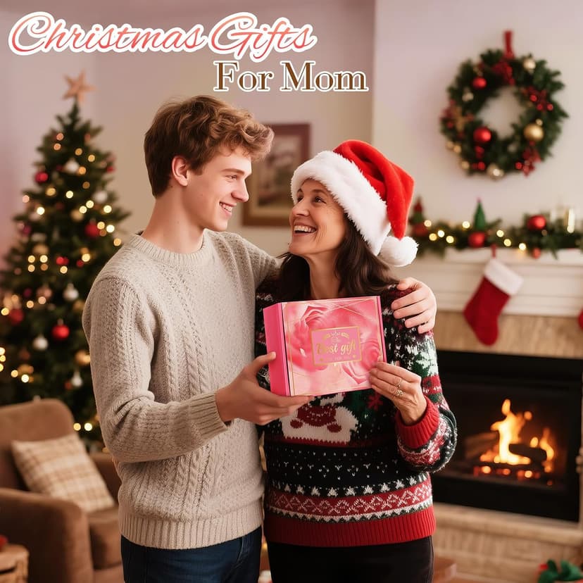 Unique Christmas Gift Baskets Set, Personalized Spa Presents for Birthday, Valentines, Mothers Day Eletorot Gifts for Mom from Daughter Son, Wife, Grandma, Sister, Friend B0D814KBSQ