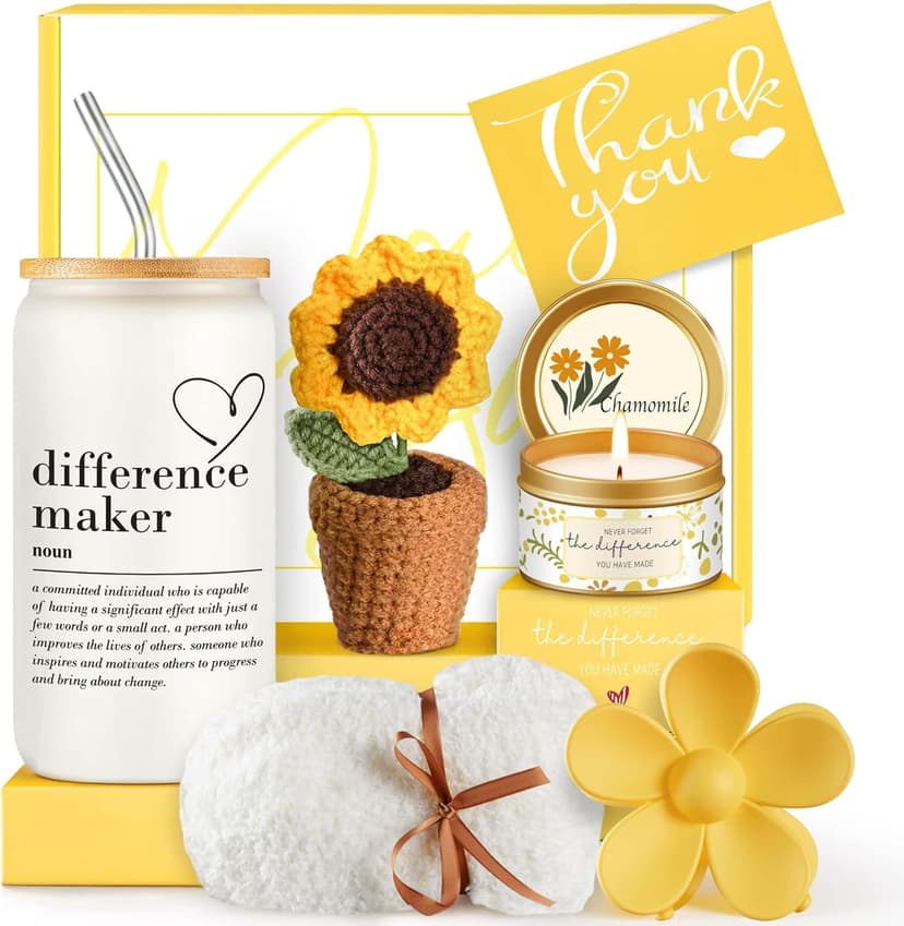 Thank You Gifts for Women, Teacher Appreciation Gifts, Thank You Gift Baskets for Women Friends Teachers Coworkers Boss Nurse Mom Employees with Thank You Cards B0DX2KPZ7Y