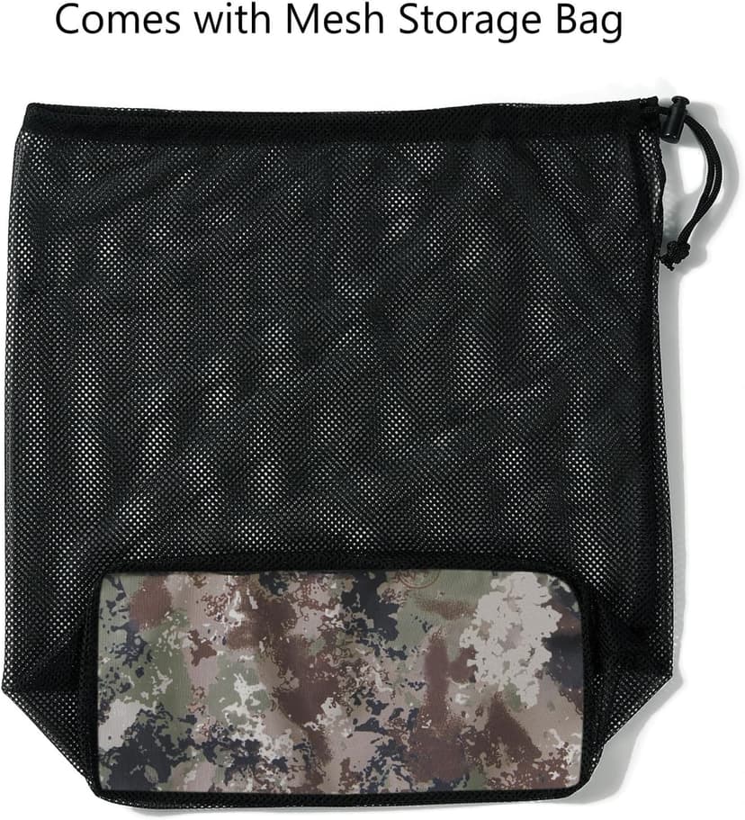 BASSDASH Men’s Lightweight Breathable Chest Wader Black Camo Stockingfoot for Fly Fishing Hunting FW11