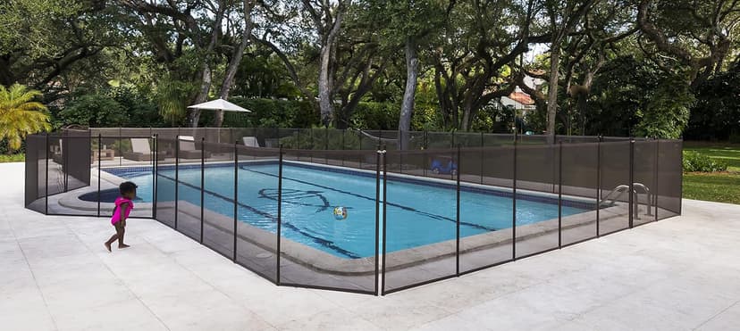 Pool Fence DIY by Life Saver Fencing Section Kit, 4 x 12-Feet, Brown