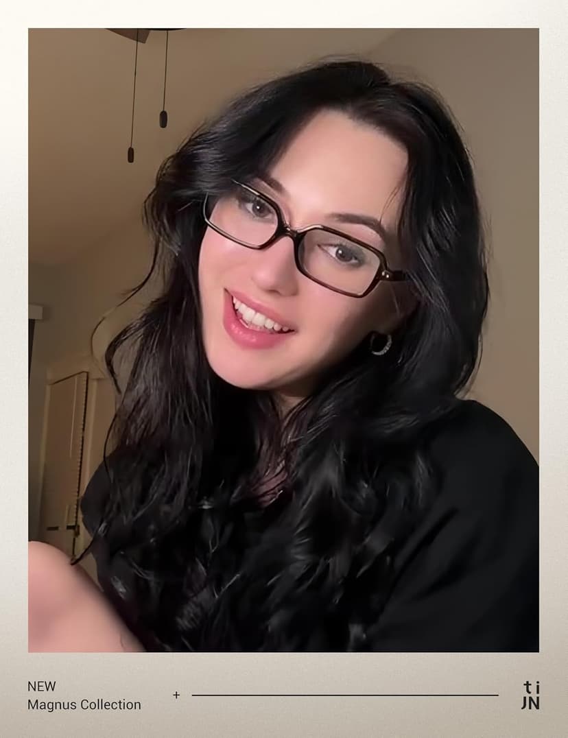 TIJN Magnus Blue Light Blocking Glasses for Women Men,Square Cat Eye Frame Bluelight Glasses for Gaming/Computer/Screen