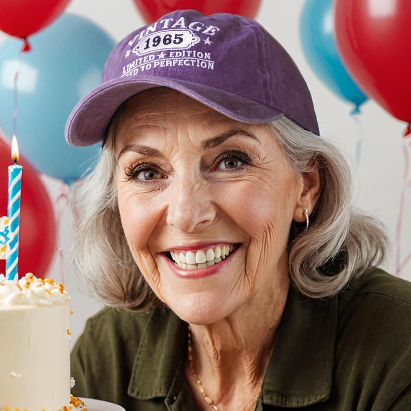 Happy 60th Birthday Gifts for Women Man Vintage 1965 Baseball Cap Funny Gifts Ideas