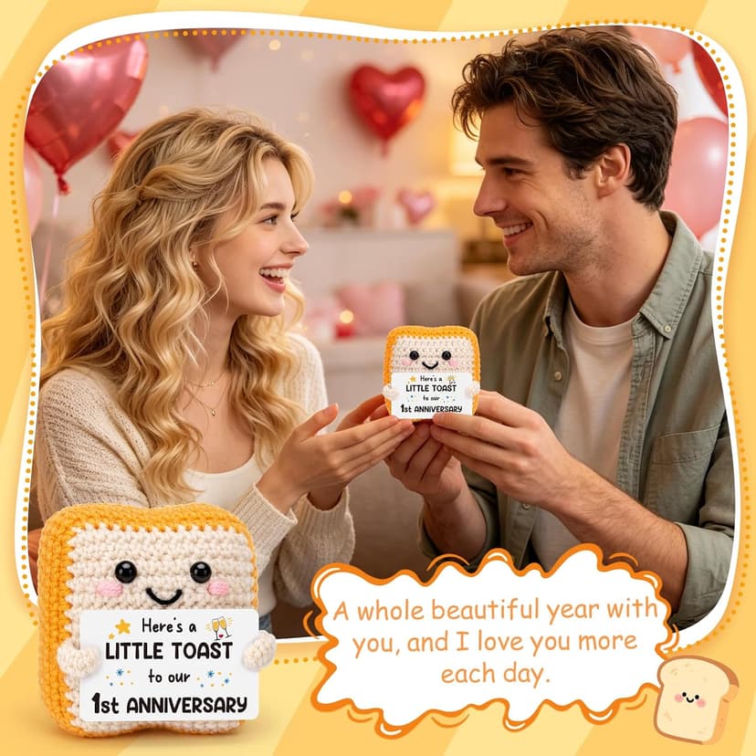MAMAGIFTREE 1st Anniversary Wedding Gifts for Couples Husband Wife, Romantic One Year Anniversary First Milestone Present for Boyfriend Girlfriend Him Her B0GTZFXQSS
