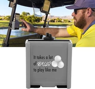 DESERT FOX GOLF Phone Caddy – Funny Quotes Golf Cart Phone Holder with Secure Strap for Hands-Free GPS & Golf Apps – Gifts for Men & Women B08N5GRX13