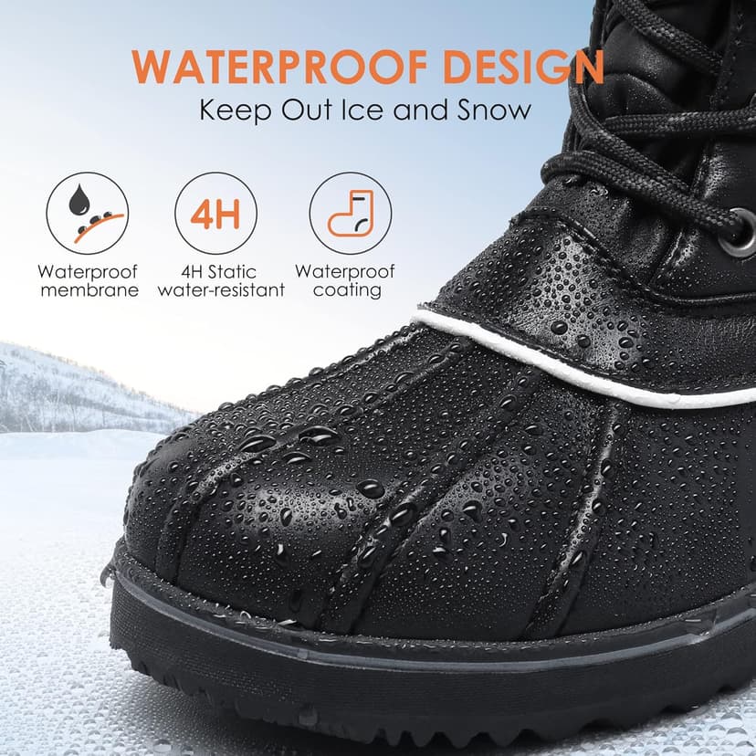 DREAM PAIRS Women's Snow Winter Boots Mid Calf Waterproof Duck Warm Outdoor Winter Boots Shoes
