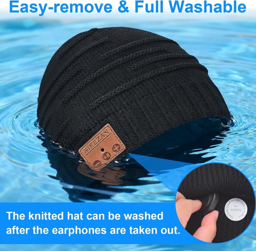 Bluetooth Beanie Hat,Unique Christmas Tech Gifts for Boyfriend Husband Him Men Women Teen Boys Girls Teenage Coworker Stocking Stuffers Secret Santa Best Friend Birthday Gifts B07FVK8KWW
