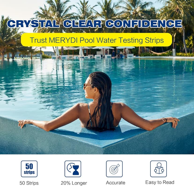 Phosphate Test Kit for Pool,50 Strips Phosphate Test Strip