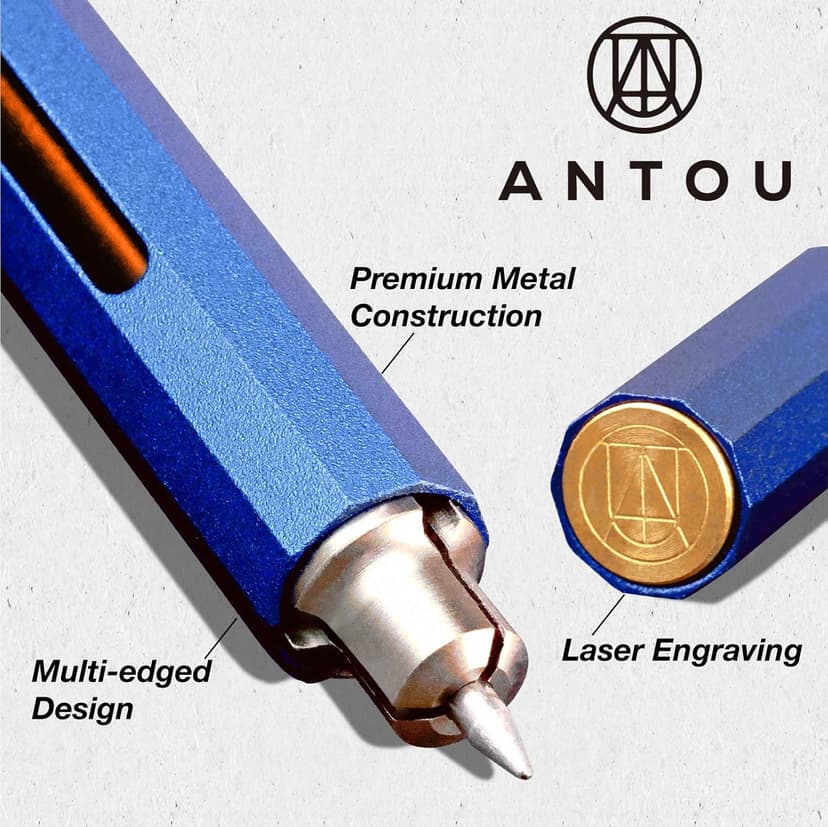 C Mini, Durable Aluminum Alloy EDC Pen, Compatible with 100+ Refills - Ballpoint, Rollerball, Gel. Auto-Adjusting Refillable Pen, Best Writing and Sketching Gift for Men and Women - Orange