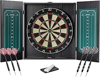 Amazon Basics Dartboard Cabinet Set