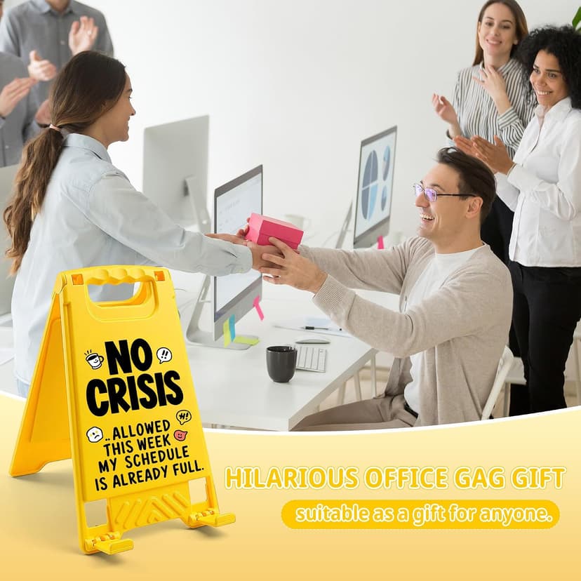 White Elephant Gifts for Adults, Employee Appreciation Gifts, Fun Cubicle Decor Gag Gifts for Men, Team Work Desk Signs Office Desk Decor - Funny Boss Coworker Bosses Day Gifts for Women B0FKYVFCDR