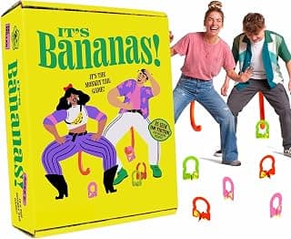 It's Bananas! The Monkey Tail Game - Funny, Fun Party & Family Board Game for Kids, Stocking Stuffer, Christmas, Thanksgiving, White Elephant, Girls Night, Birthday Gift, Gag, Novelty