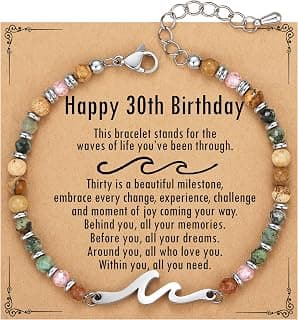 TONY & SANDY Friend Gifts for Women, Unique Birthday Gifts for Women, Sister Gift from Sister, Wave Bracelet, Christmas Stocking Stuffers for Woman Female, Bestie Friendship Bracelets B0FLY9MSD9