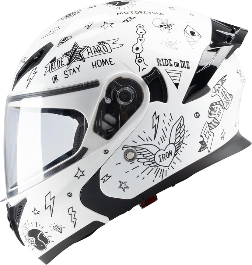Helmets Full Face for Men Women Adult Smoked Sunshield