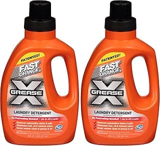 Fast Orange 22340 Laundry Detergent For Oil, Grease, Automotive Stains And Odors, Eliminates Fuel, Oil, Exhaust Stains 40 fl. Oz (Pack of 2)