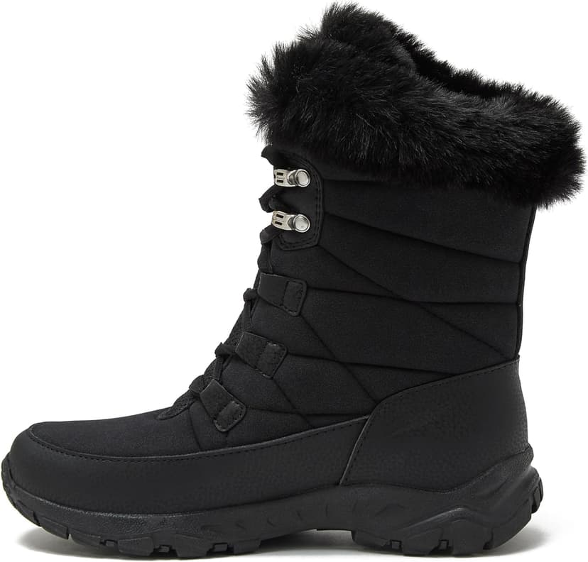 Lands' End Expedition Waterproof Insulated Womens Snow Boots, Lace Up or Slip On Winter Boots for Women, Medium or Wide Width Sizes 6 to 11, Black, Brown, Blue, White or Grey Winter Shoes