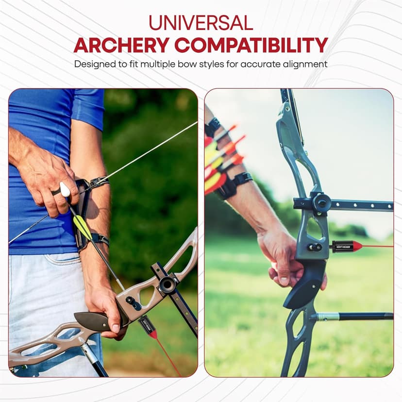 GOTICAL Arrow Laser Sight Tactical Archery Bore Sight Red Dot Laser for Compound Bow Crossbow Boresighter Sight Tool for Target