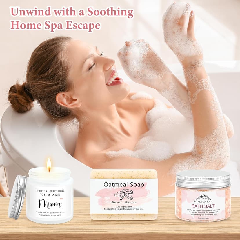 New Mom Care Package After Baby New Mom Gift Basket New Mom Gifts for Women After Birth Postpartum Gifts for Mom Baby Shower Gifts for Mom Cool Gifts for New Mom First Time Mom Gifts New Mom Gift Set