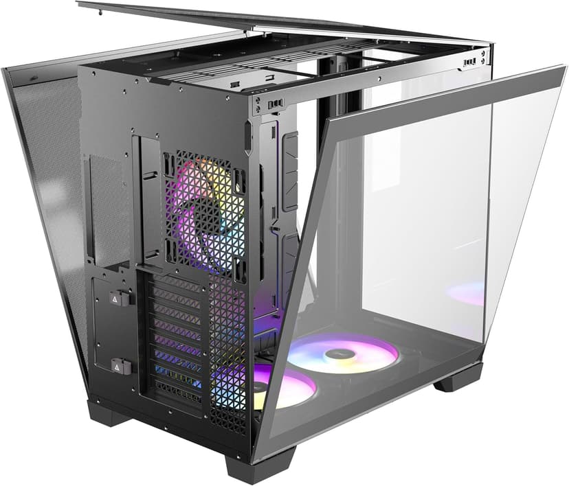 Antec C8 ARGB, 2X TQR 160mm & 1x TQ 140mm ARGB PWM Fans Included,Dual-Chamber Layout, Type-C, 360mm Radiator Support, Seamless TG Front & Side Panels, RTX 40 Compatible, Full-Tower E-ATX PC Case