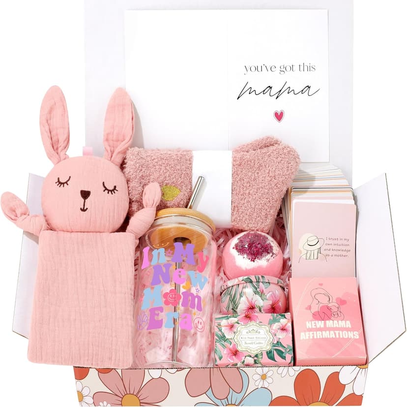 New Mom Gifts, Postpartum Essentials Gifts for Mom, Pregnancy Gift Basket After Birth, First Time Mothers Day Gift for Women