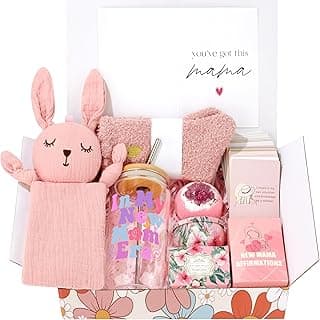 New Mom Gifts, Postpartum Essentials Gifts for Mom, Pregnancy Gift Basket After Birth, First Time Mothers Day Gift for Women
